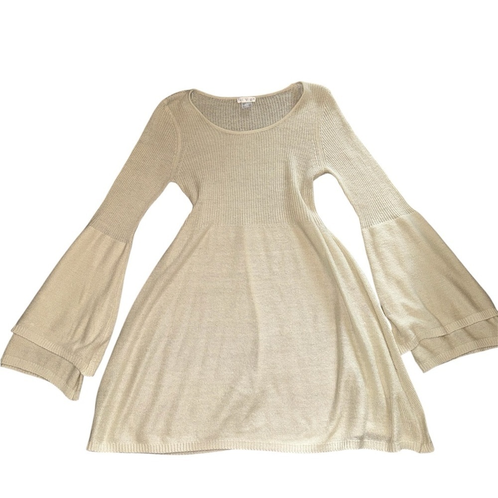 Venus Bell Sleeve Knit Dress - Picture 1 of 2